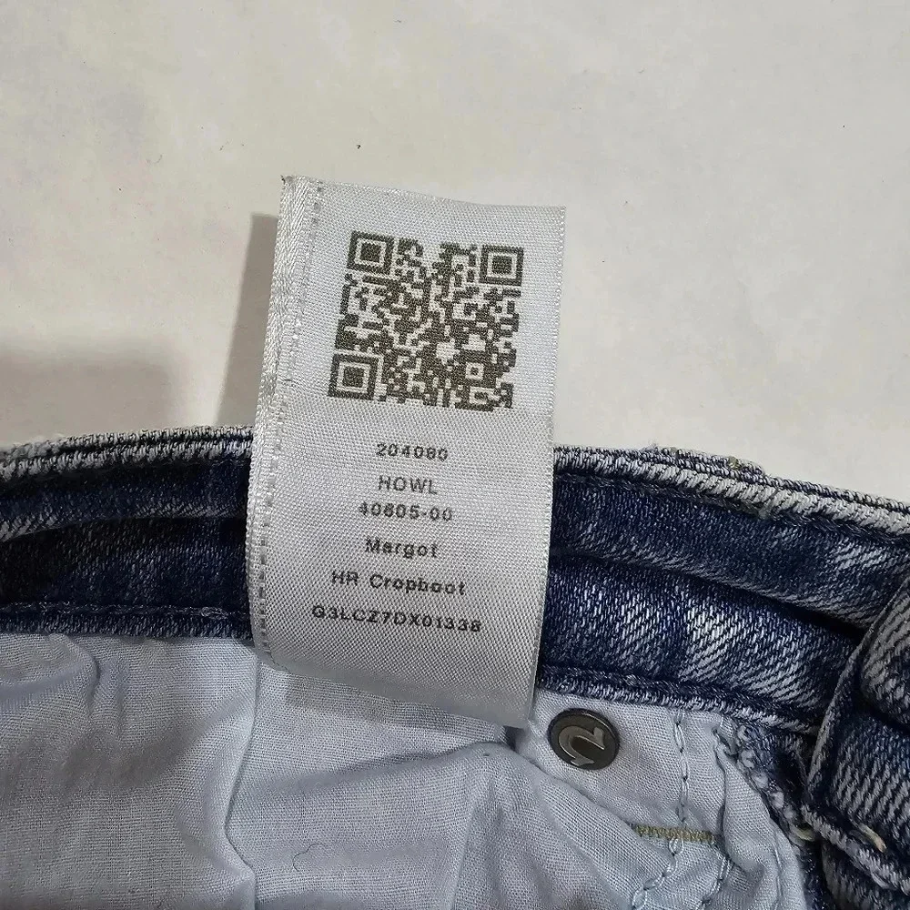 True Religion‎ Margot Jeans Women's High Rise Cropped Mini Boot Size 25 Raw Hem